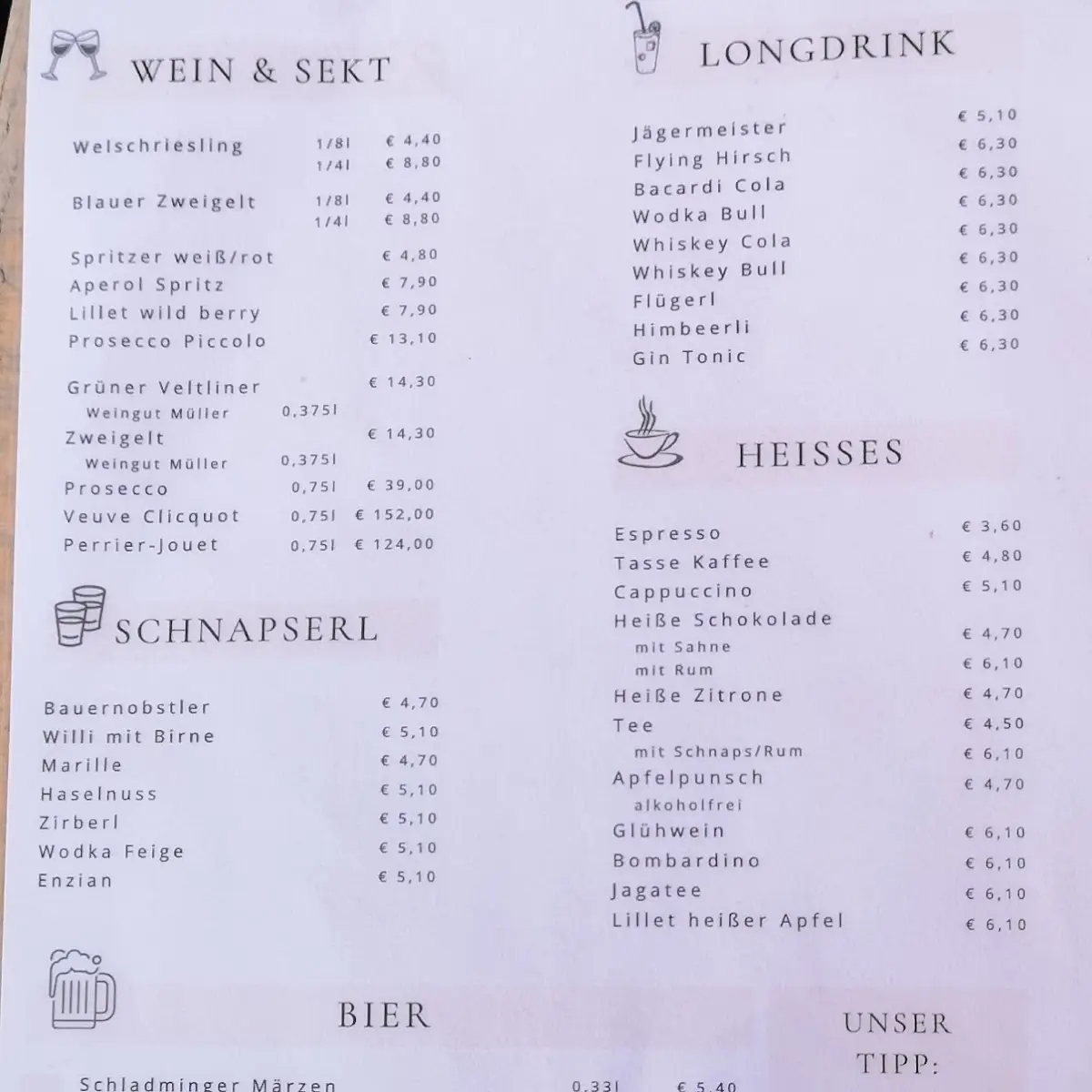 Speisekarte photo 2