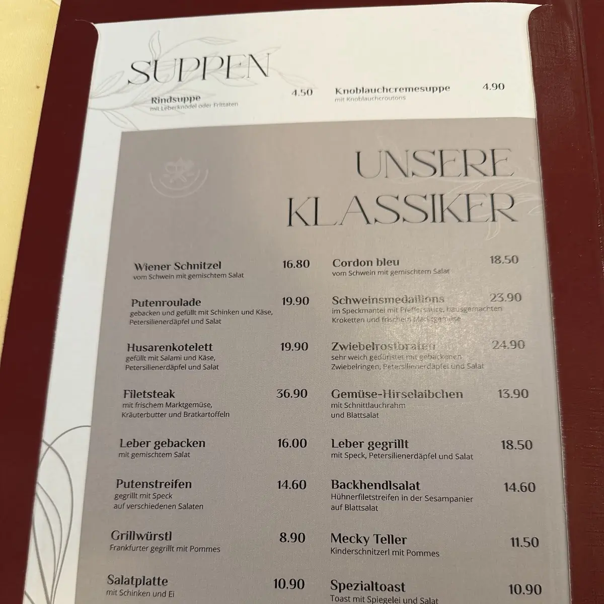 Speisekarte photo 2