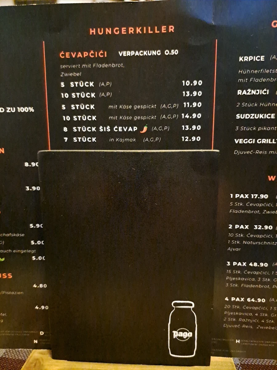 Speisekarte photo 2