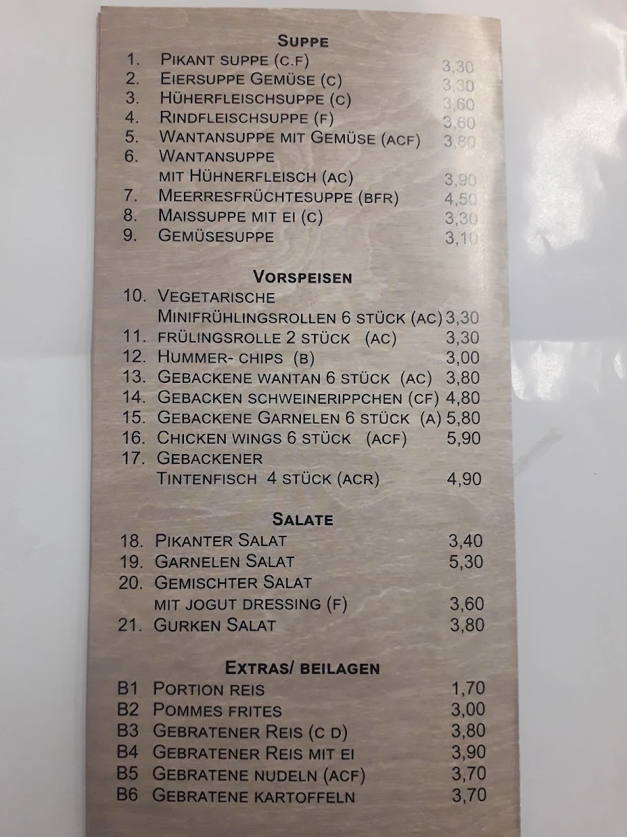 Speisekarte photo 1