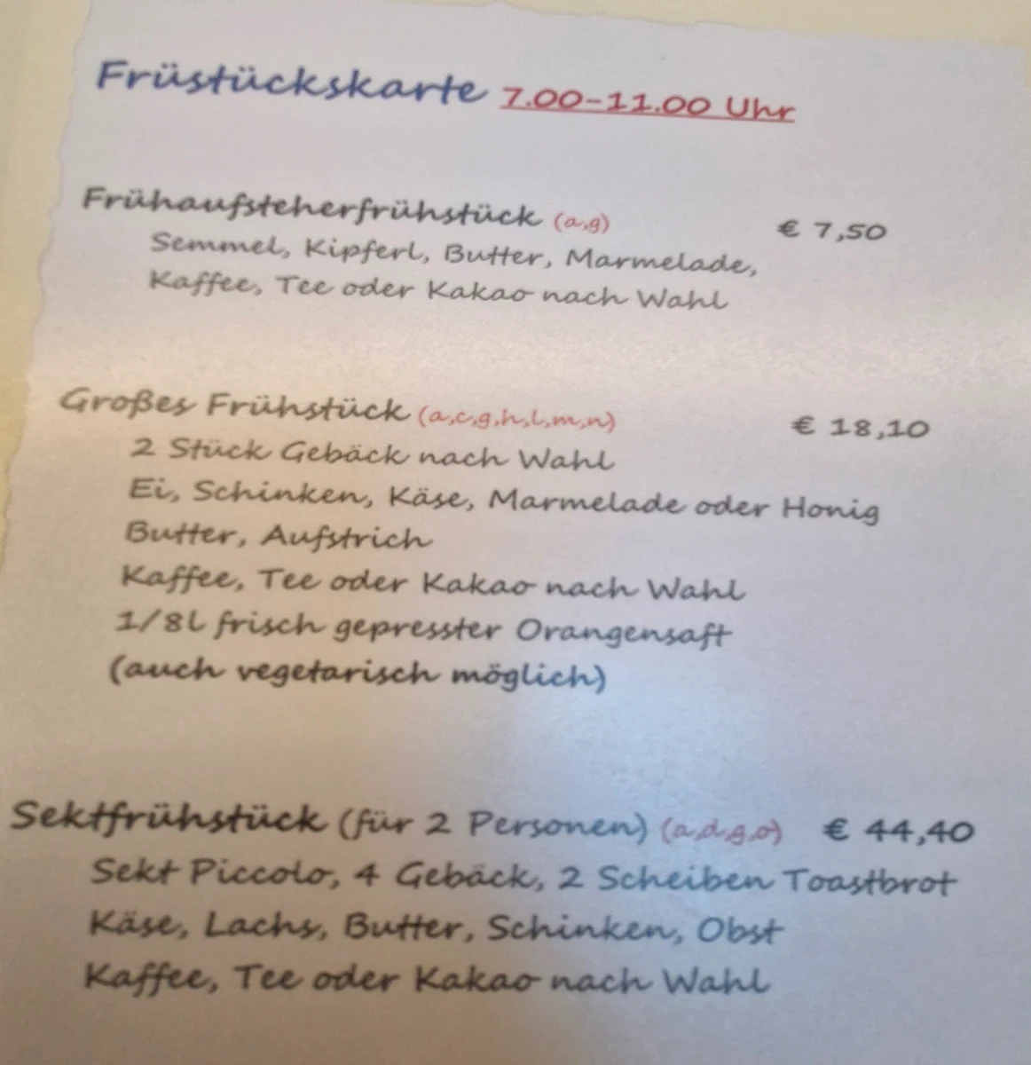 Speisekarte photo 6