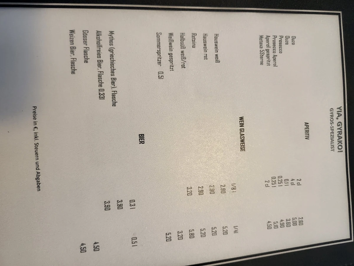 Speisekarte photo 3