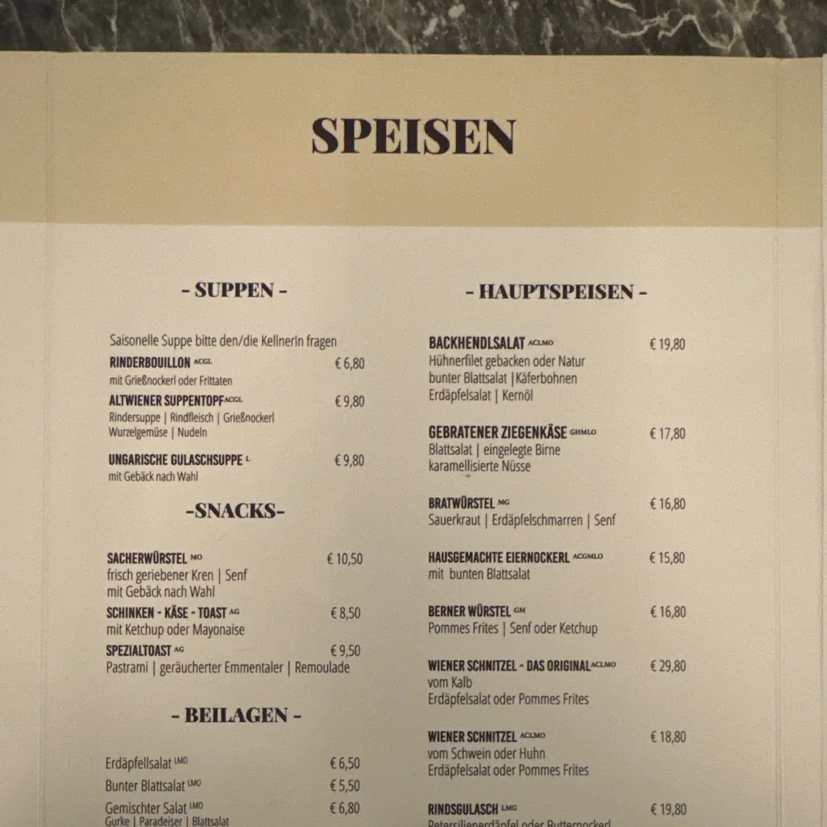 Speisekarte photo 3