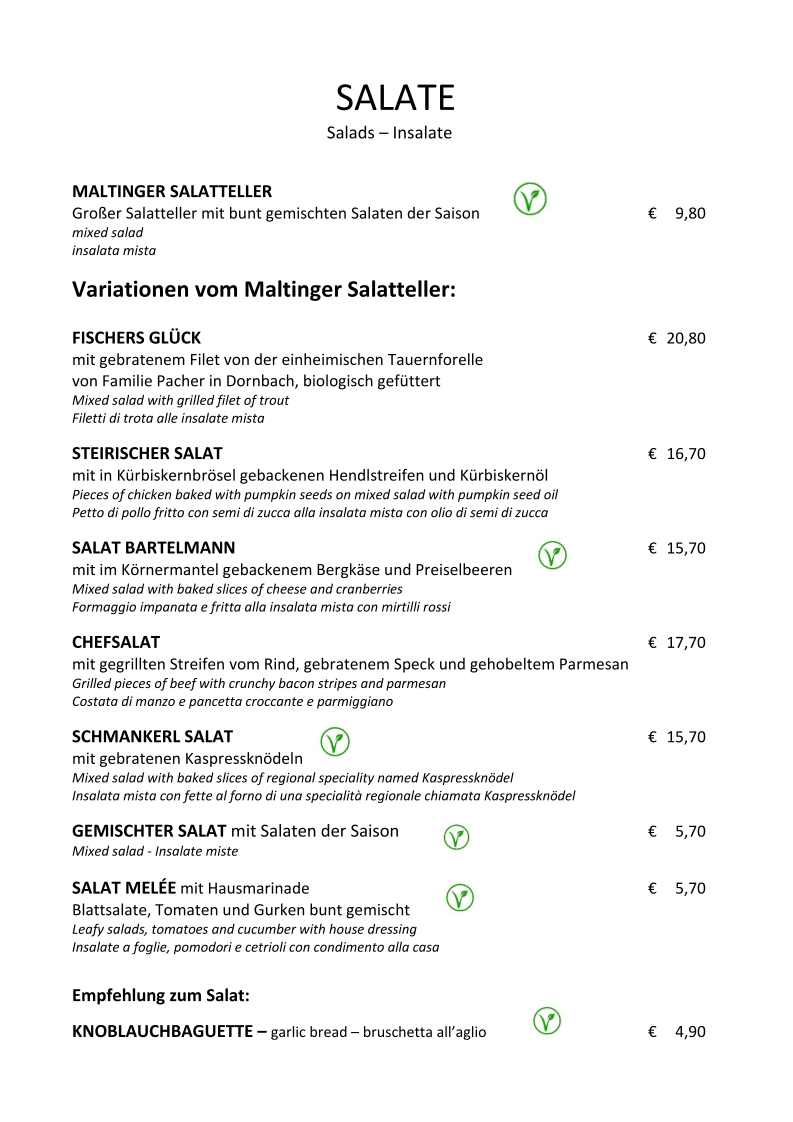 Speisekarte photo 6