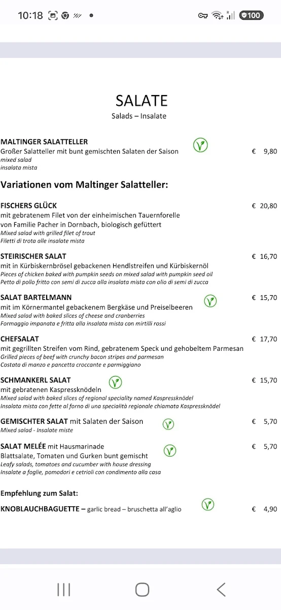 Speisekarte photo 9