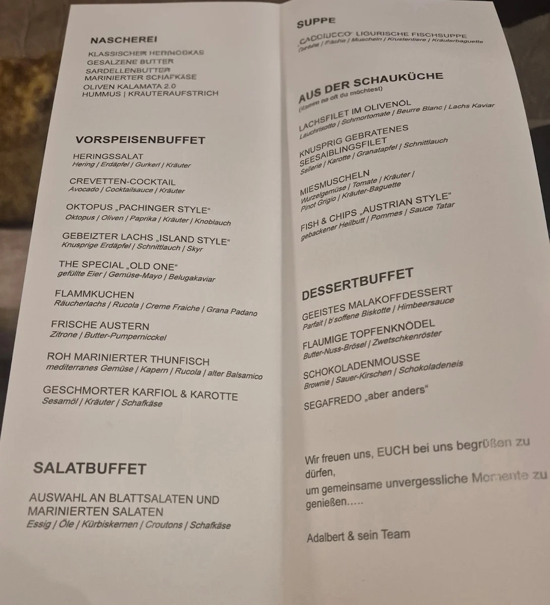 Speisekarte photo 1