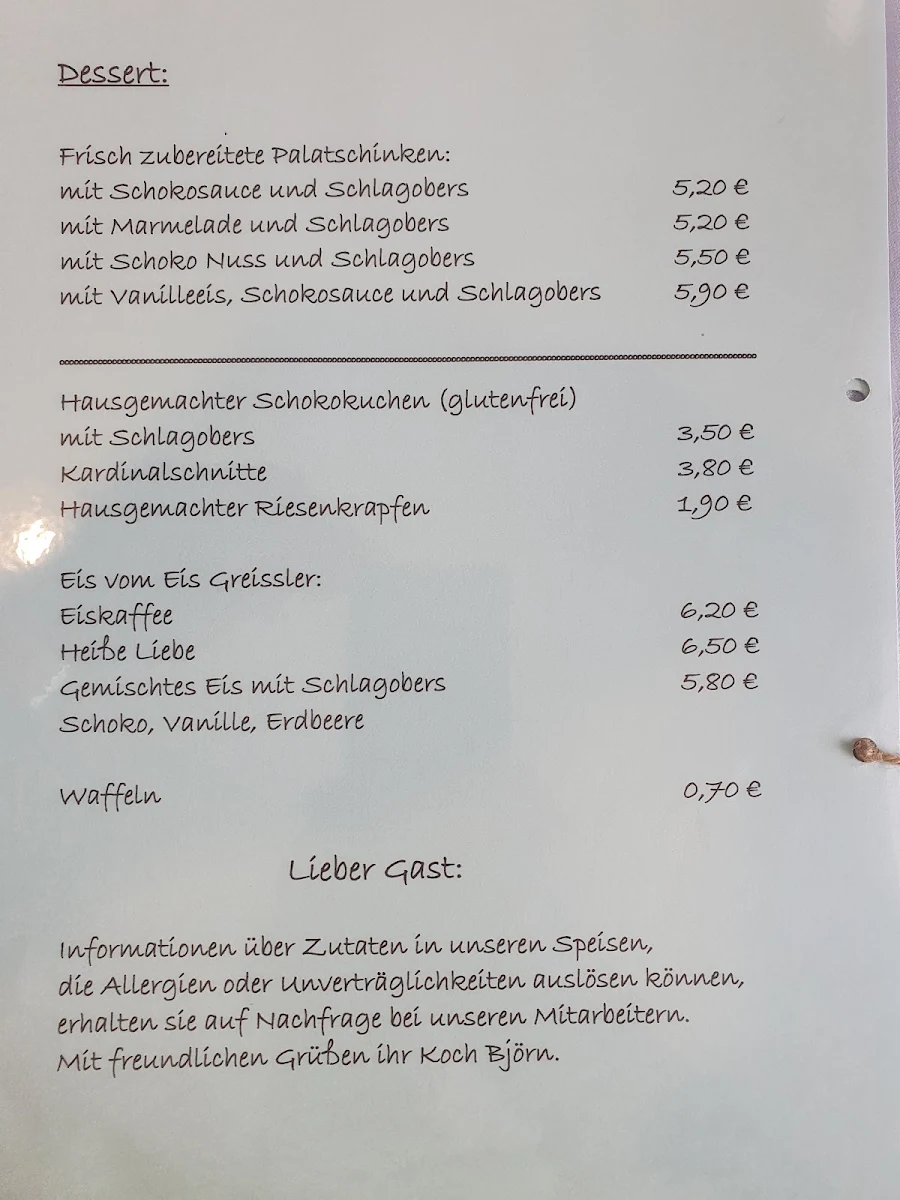 Speisekarte photo 1