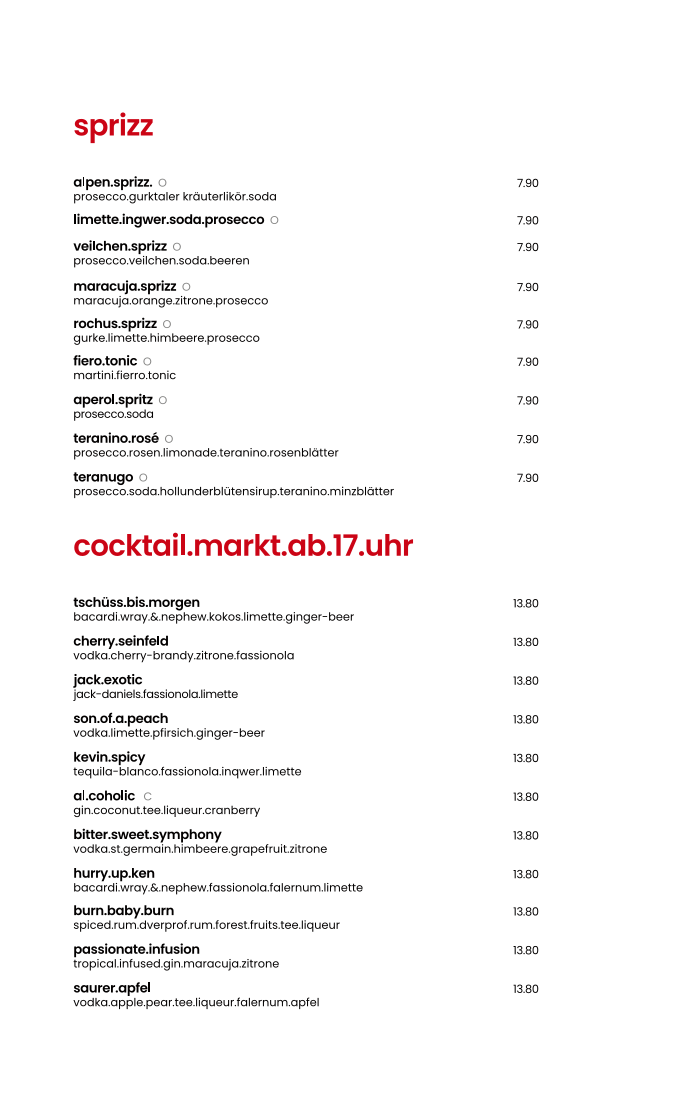 Speisekarte photo 1