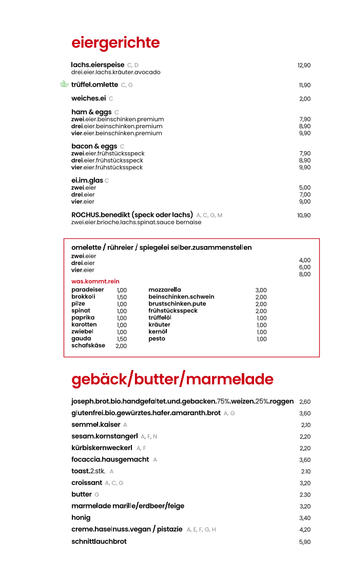 Speisekarte photo 5