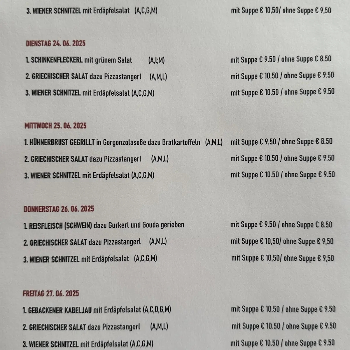 Speisekarte photo 4