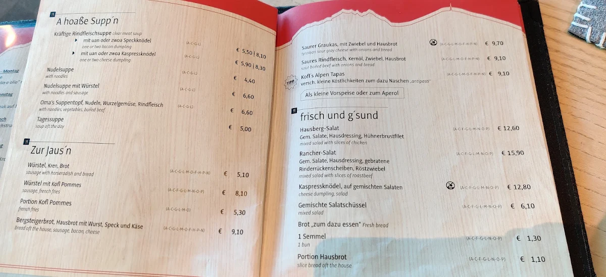 Speisekarte photo 1