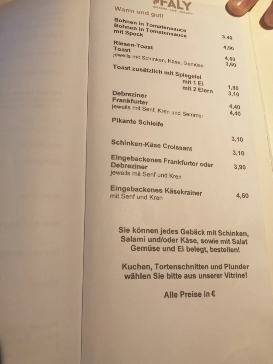 Speisekarte photo 4
