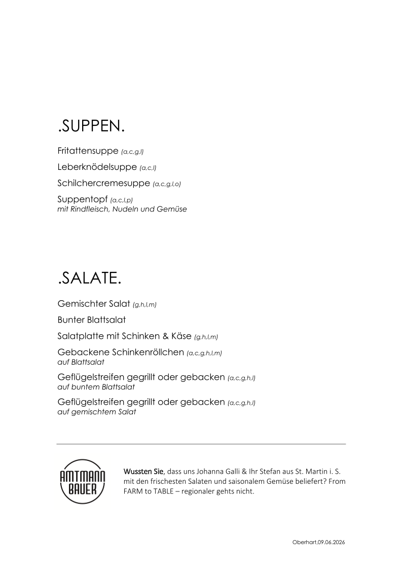 Speisekarte photo 1