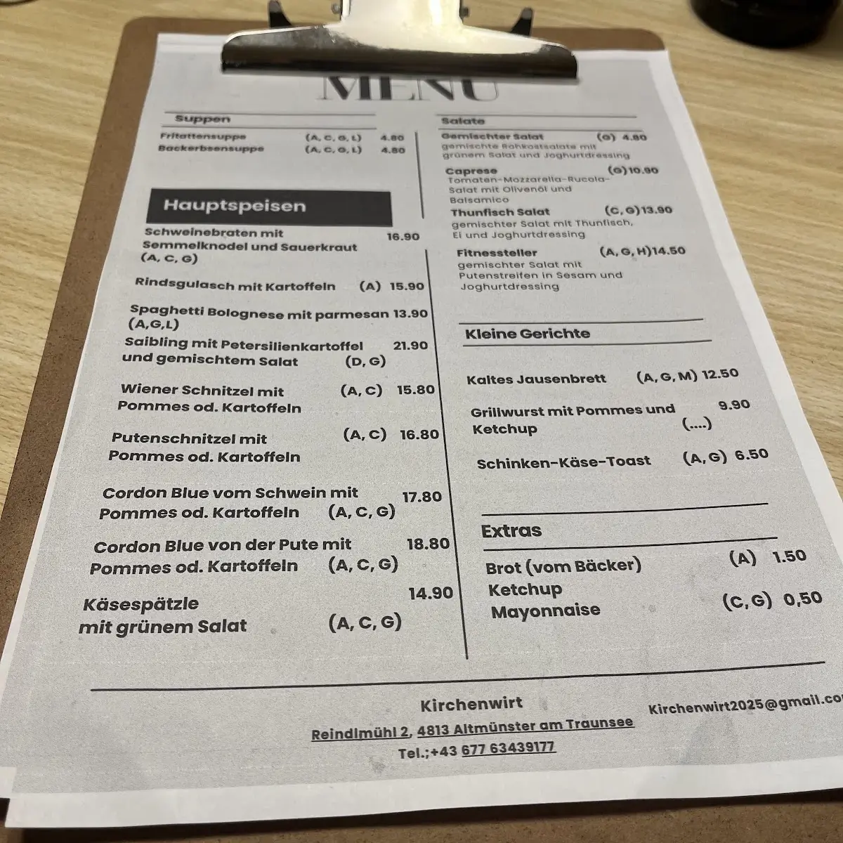 Speisekarte photo 1