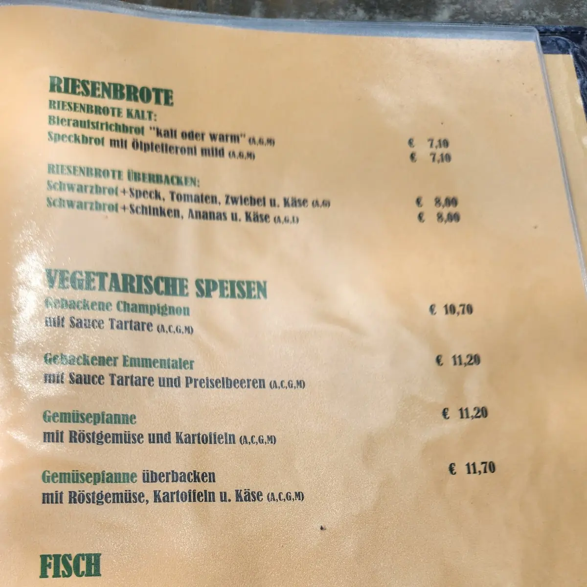 Speisekarte photo 8