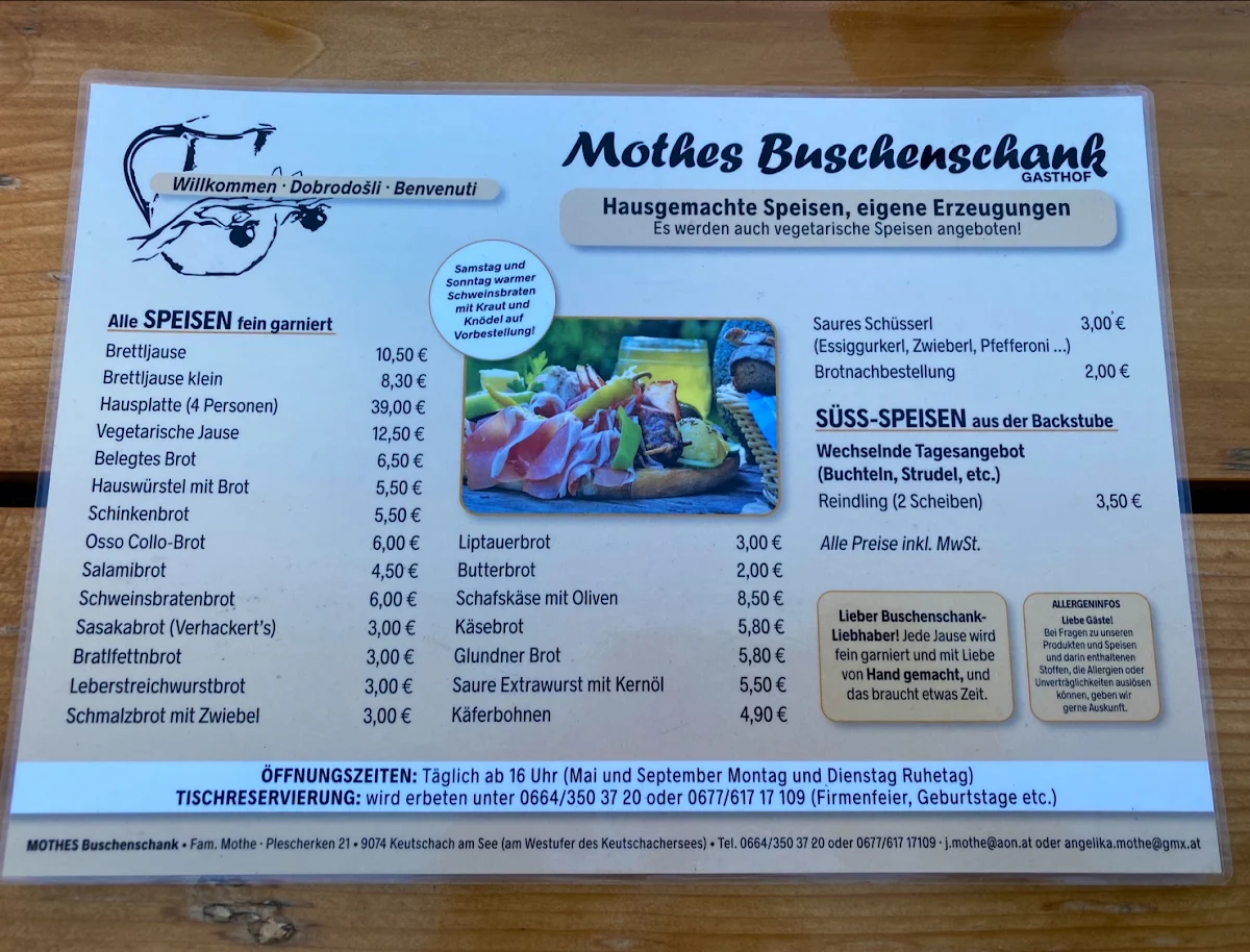 Speisekarte photo 2
