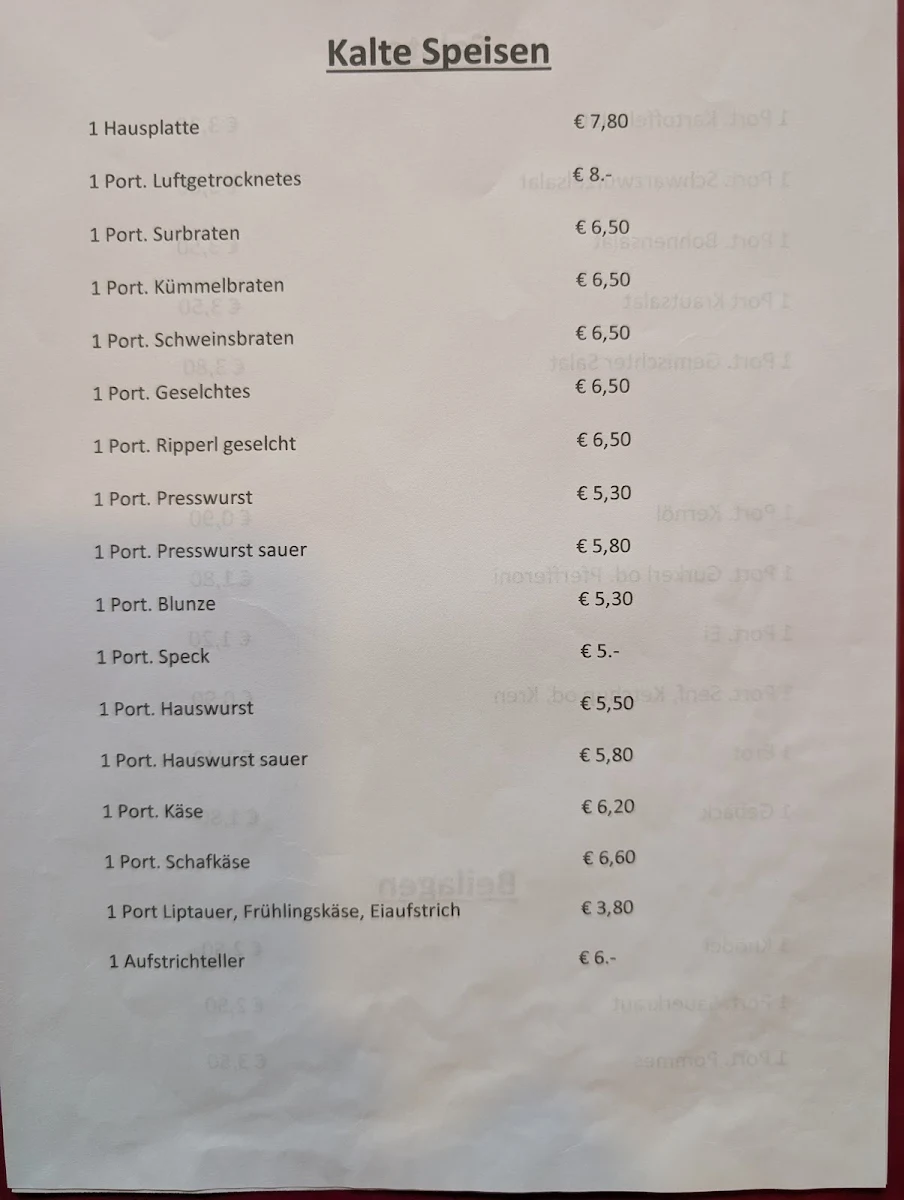 Speisekarte photo 1