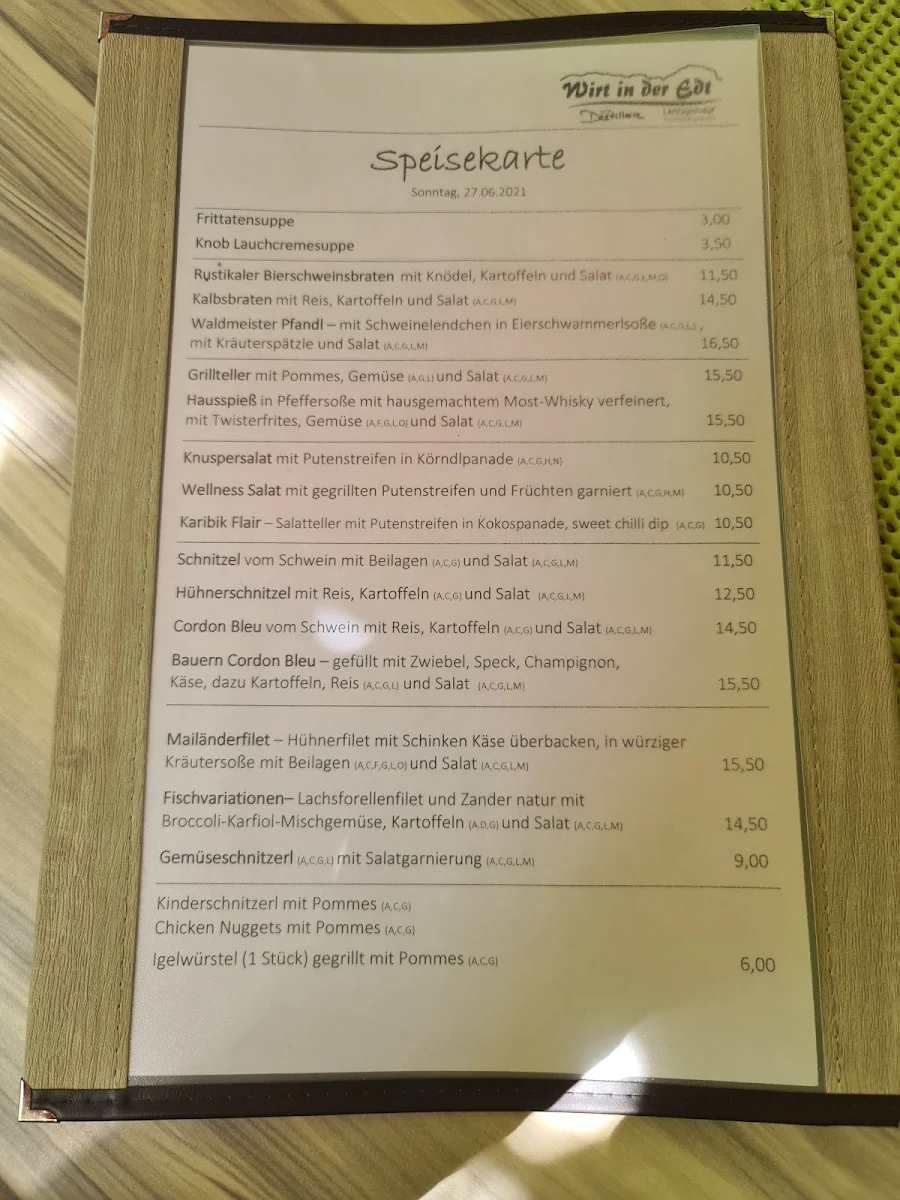 Speisekarte photo 1