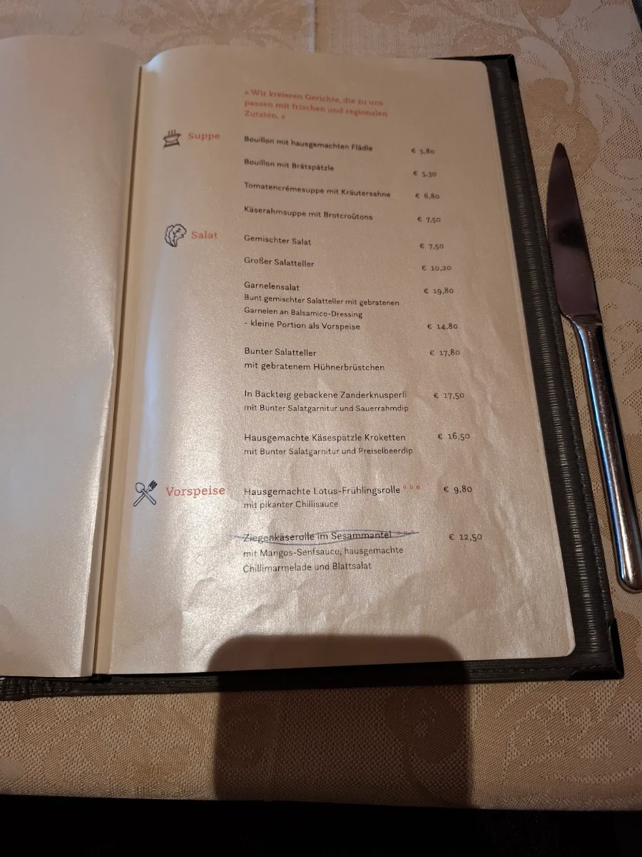 Speisekarte photo 1