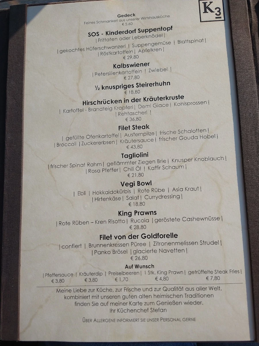 Speisekarte photo 2