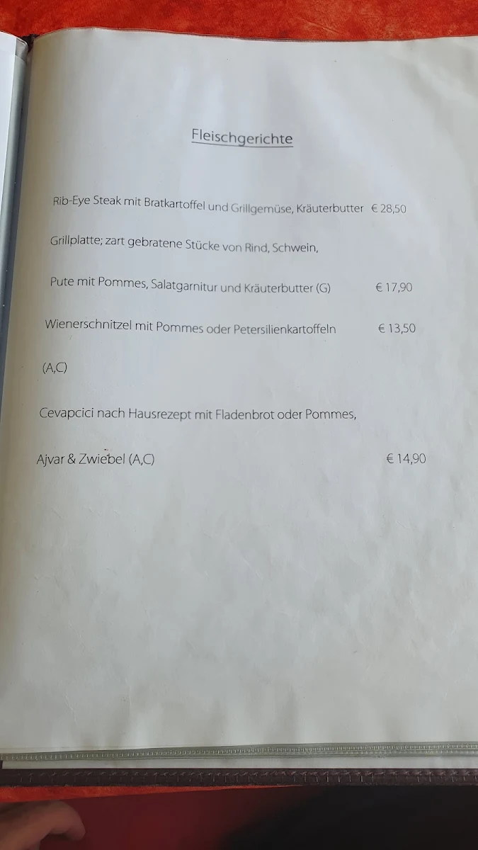 Speisekarte photo 1