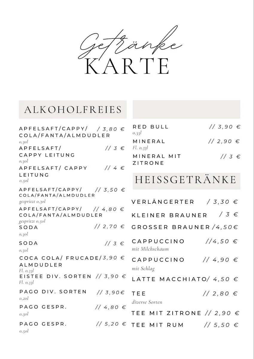 Speisekarte photo 1