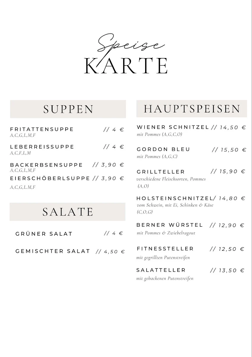 Speisekarte photo 3