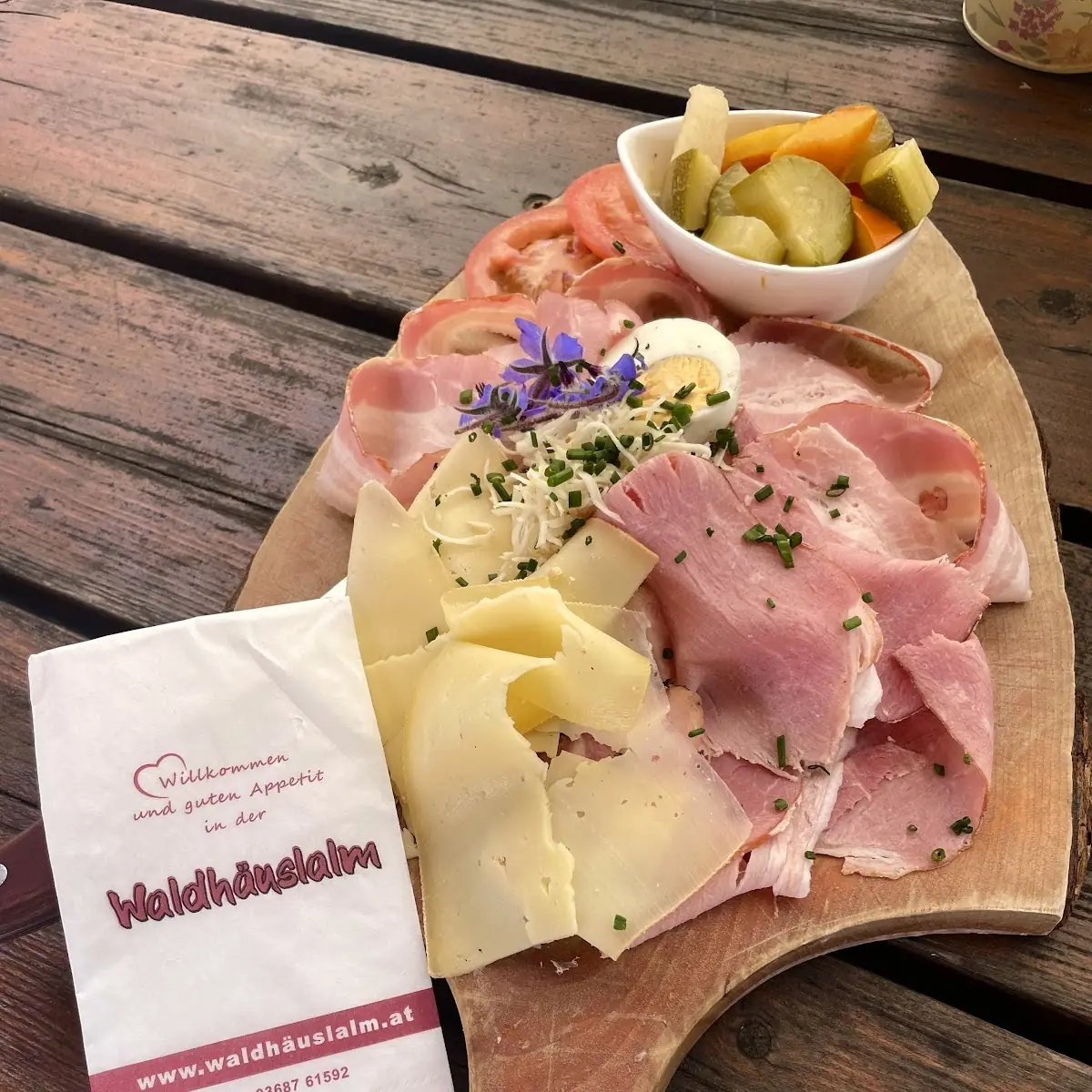 Essen und Trinken, Waldhäuslalm