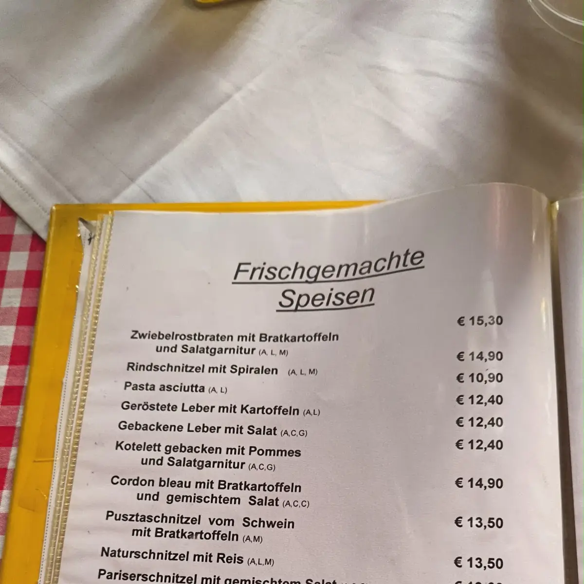 Speisekarte photo 1