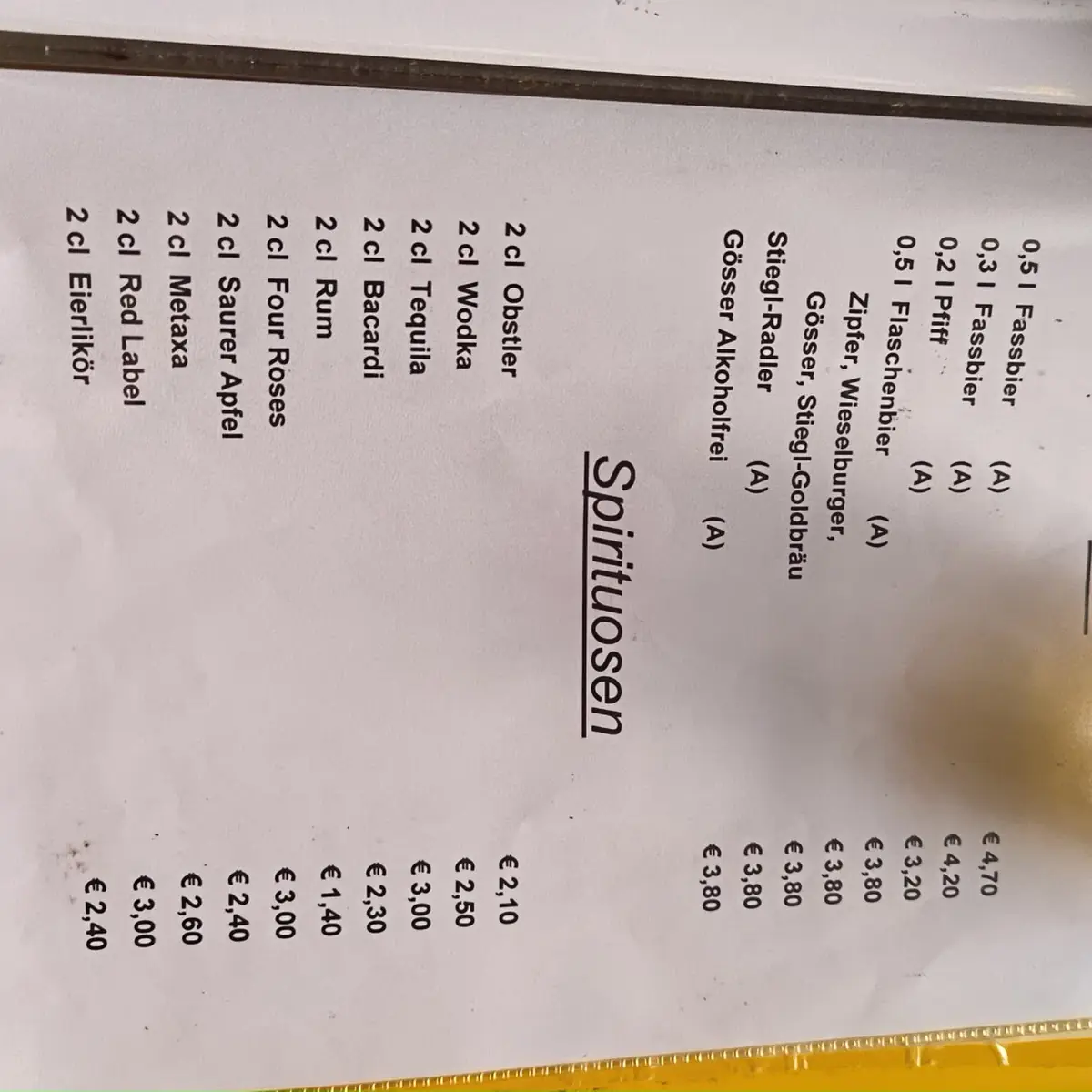Speisekarte photo 2