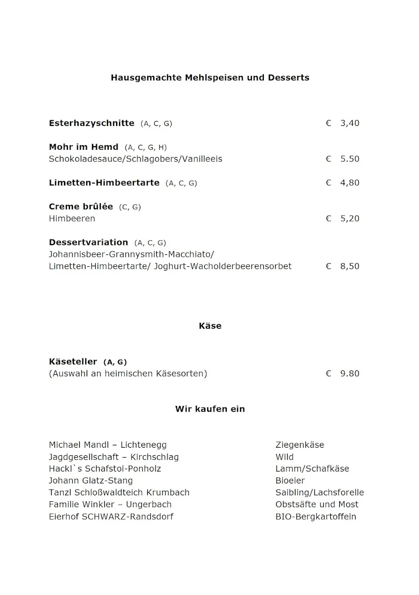 Speisekarte photo 4