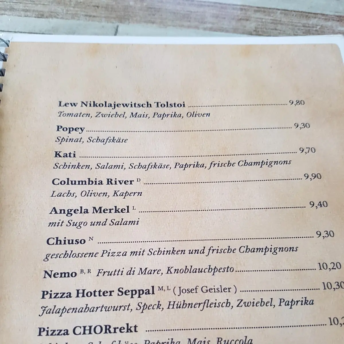 Speisekarte photo 2