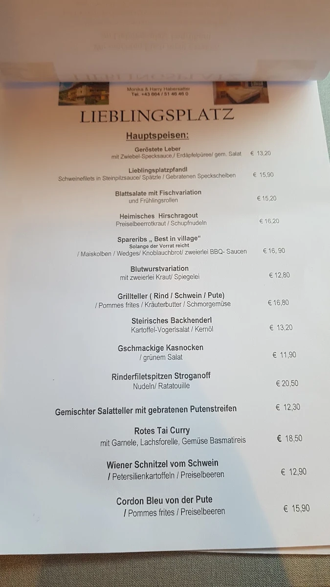 Speisekarte photo 2