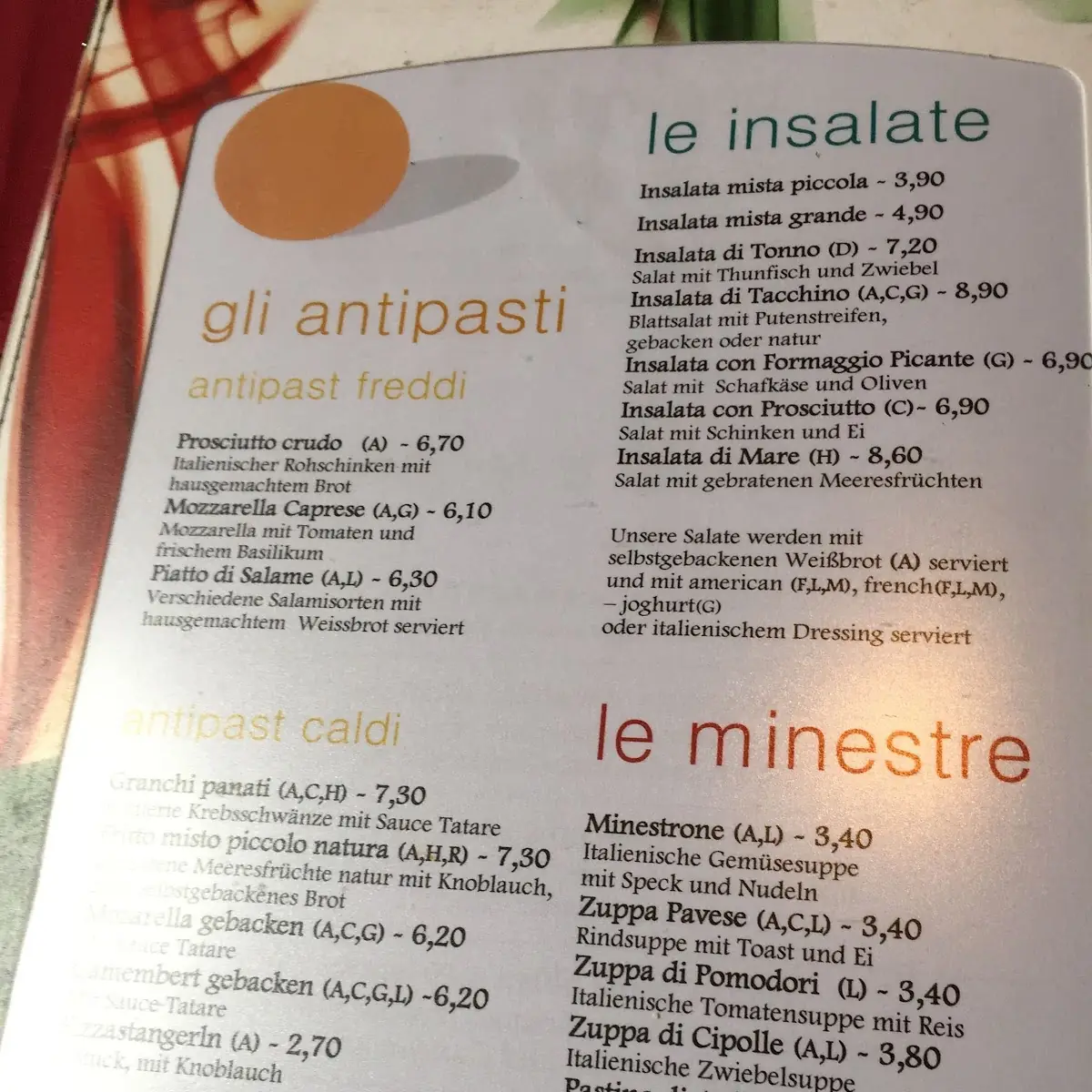 Speisekarte photo 9