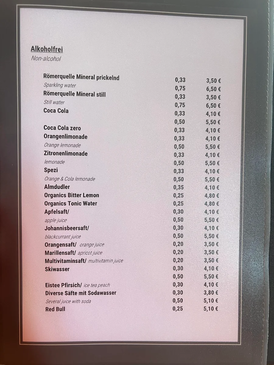 Speisekarte photo 2