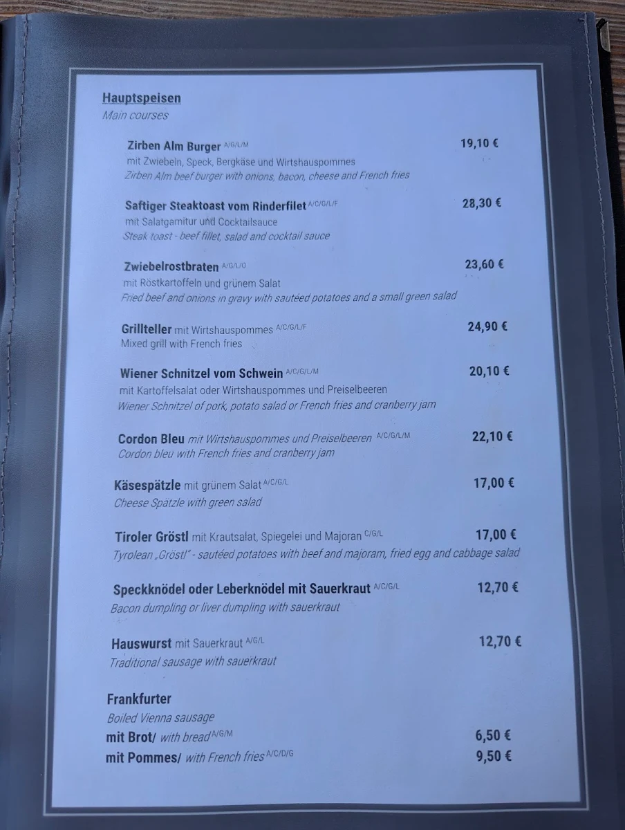 Speisekarte photo 3