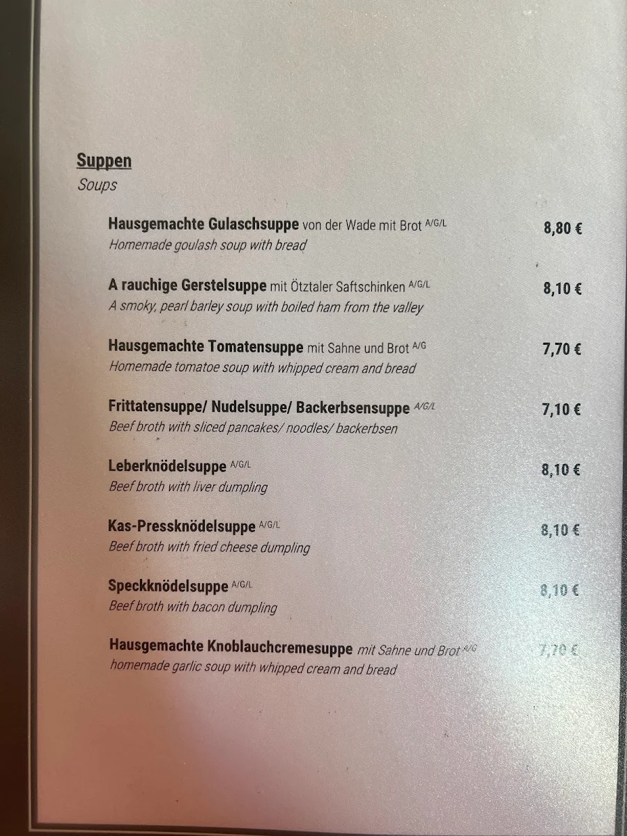 Speisekarte photo 4