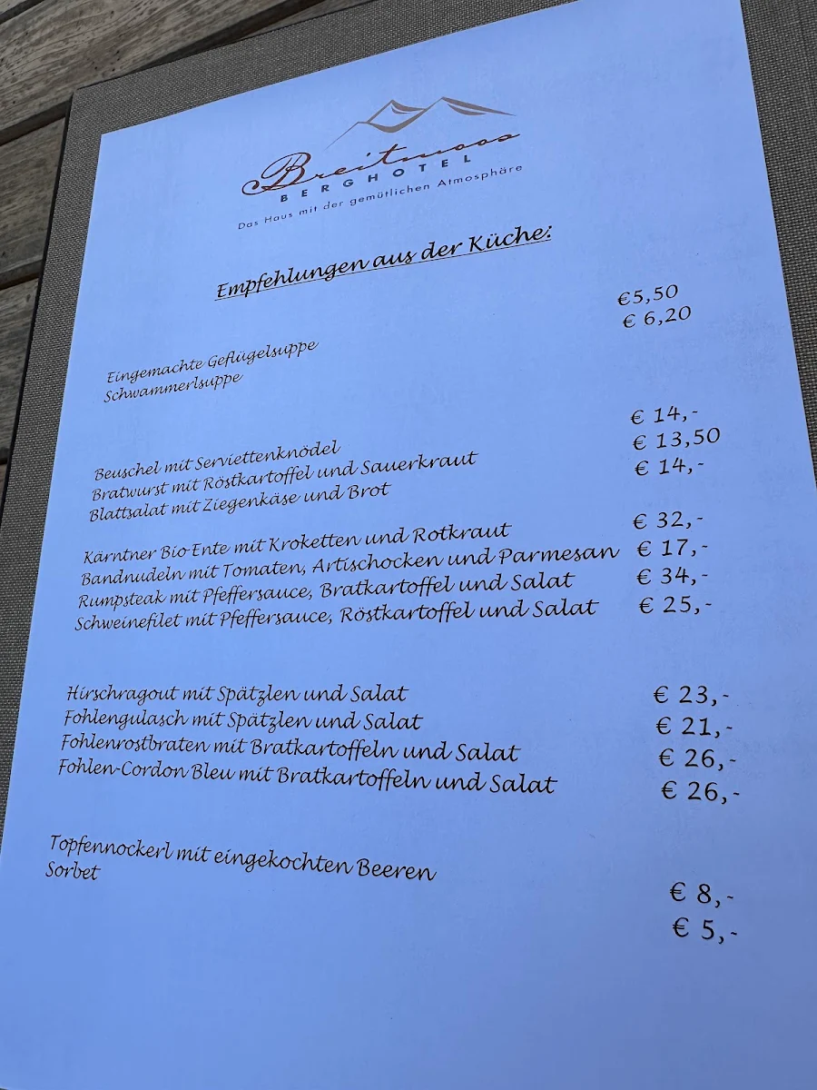Speisekarte photo 1