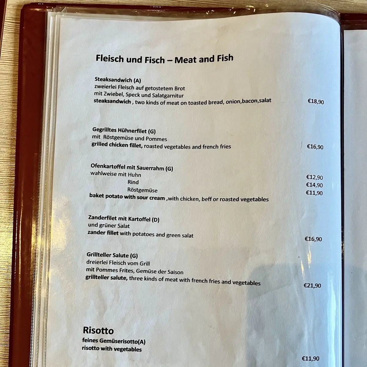 Speisekarte photo 2