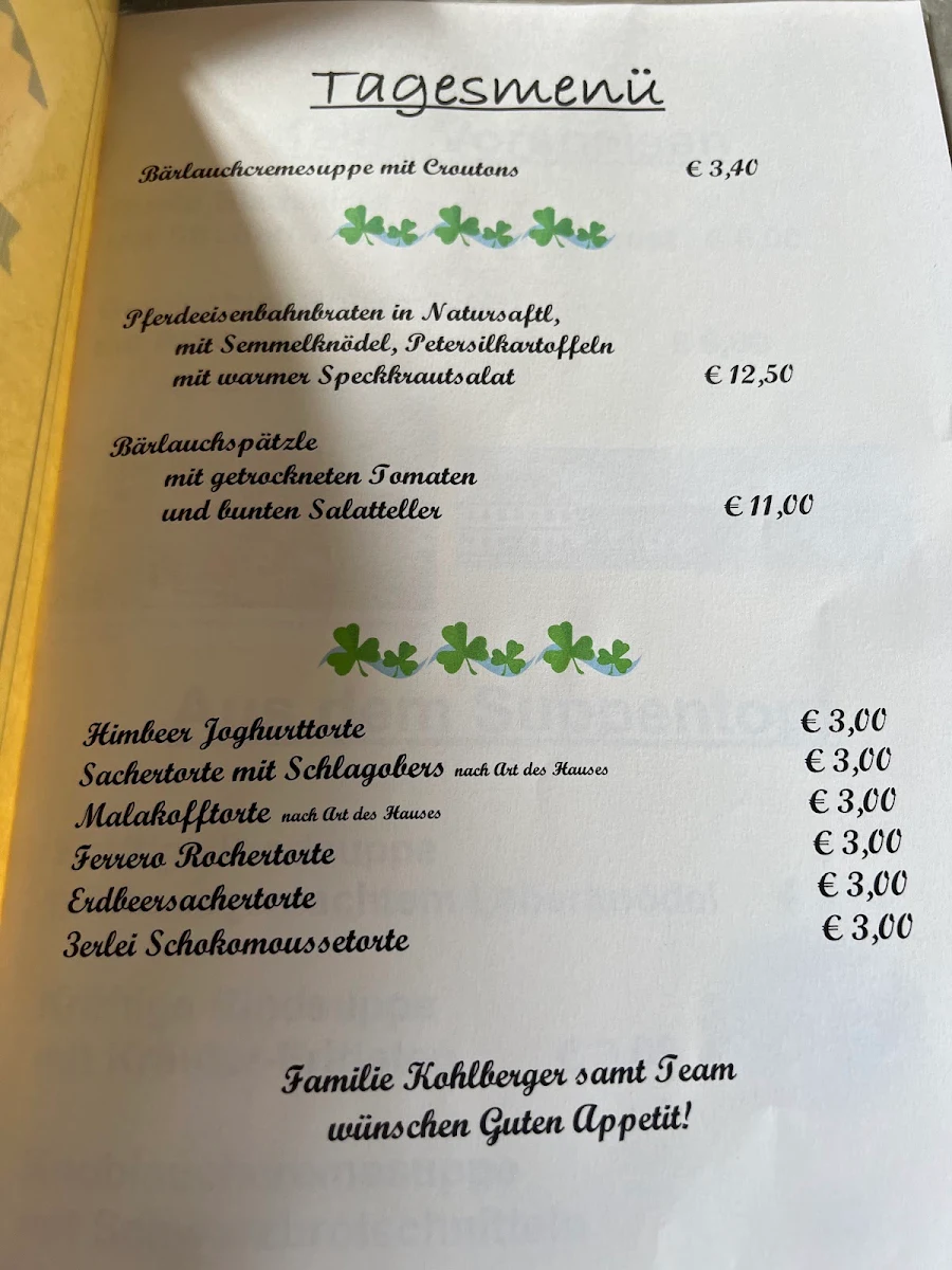 Speisekarte photo 2
