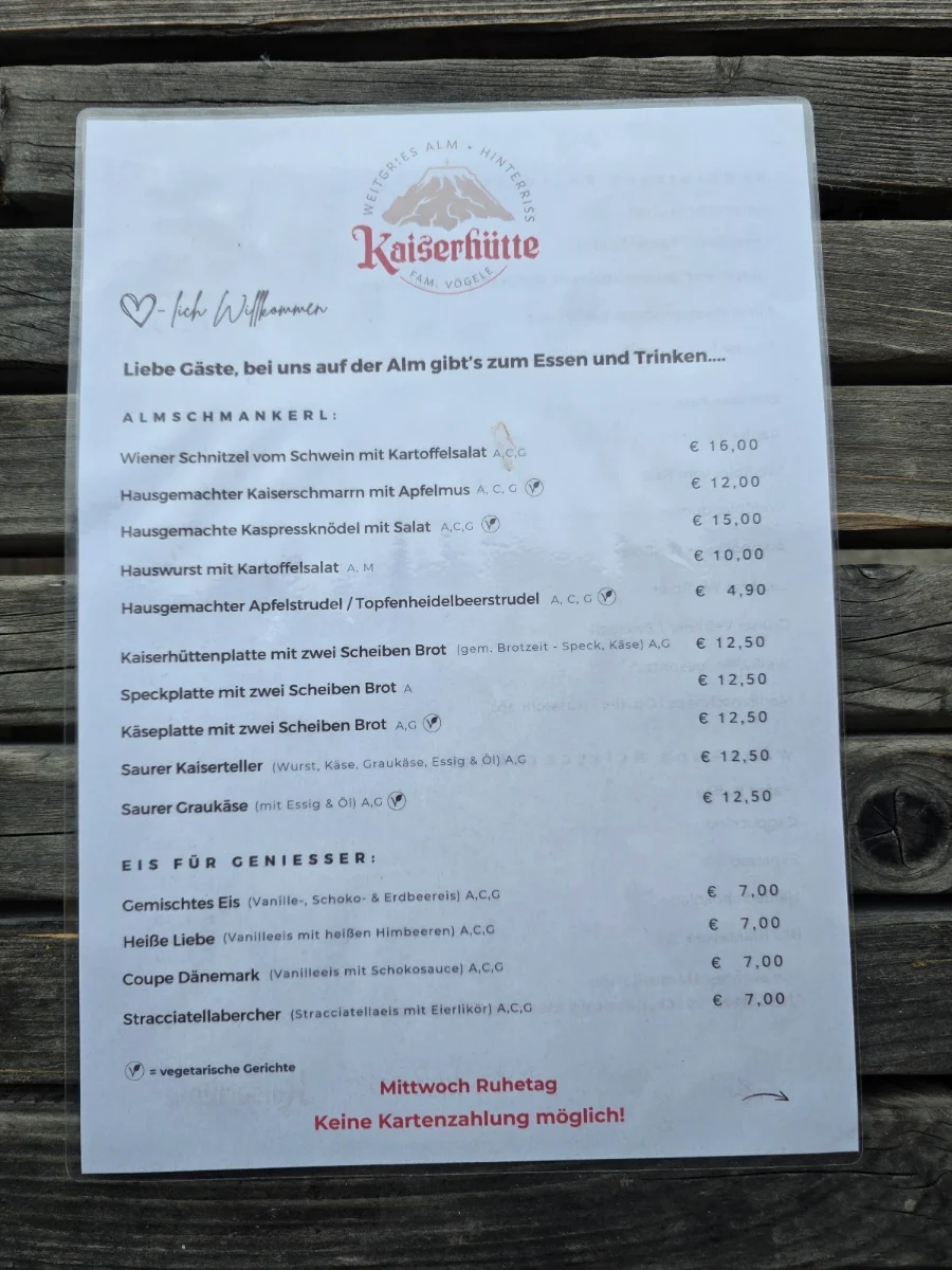 Speisekarte photo 1
