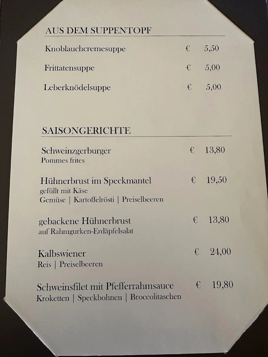Speisekarte photo 1