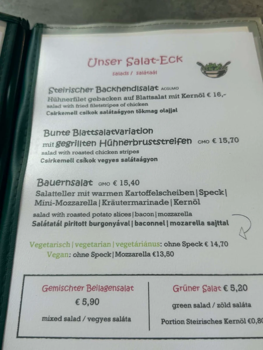 Speisekarte photo 3
