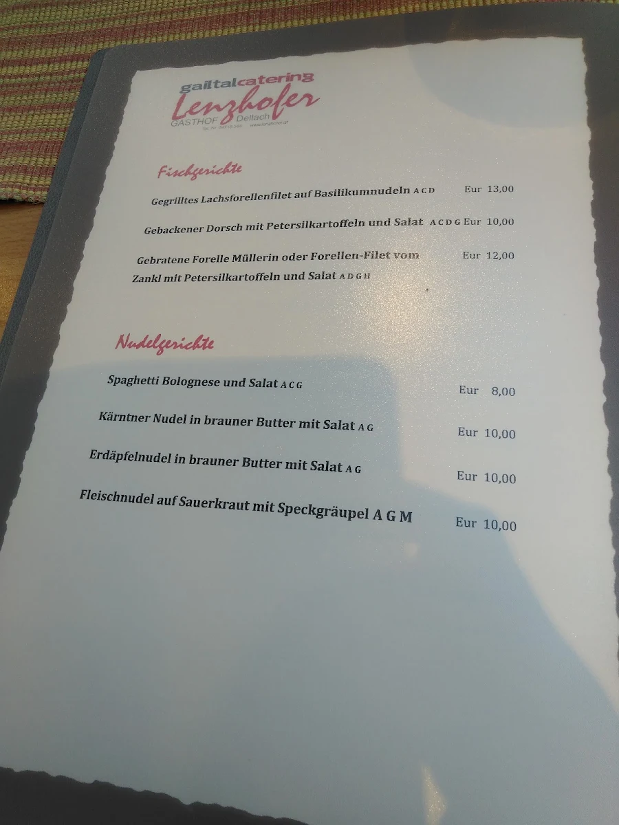 Speisekarte photo 1