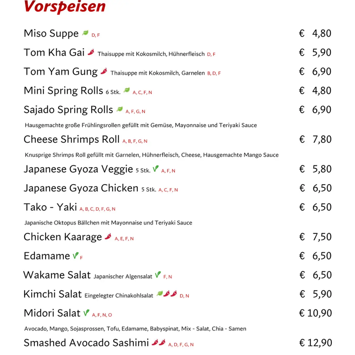 Speisekarte photo 1
