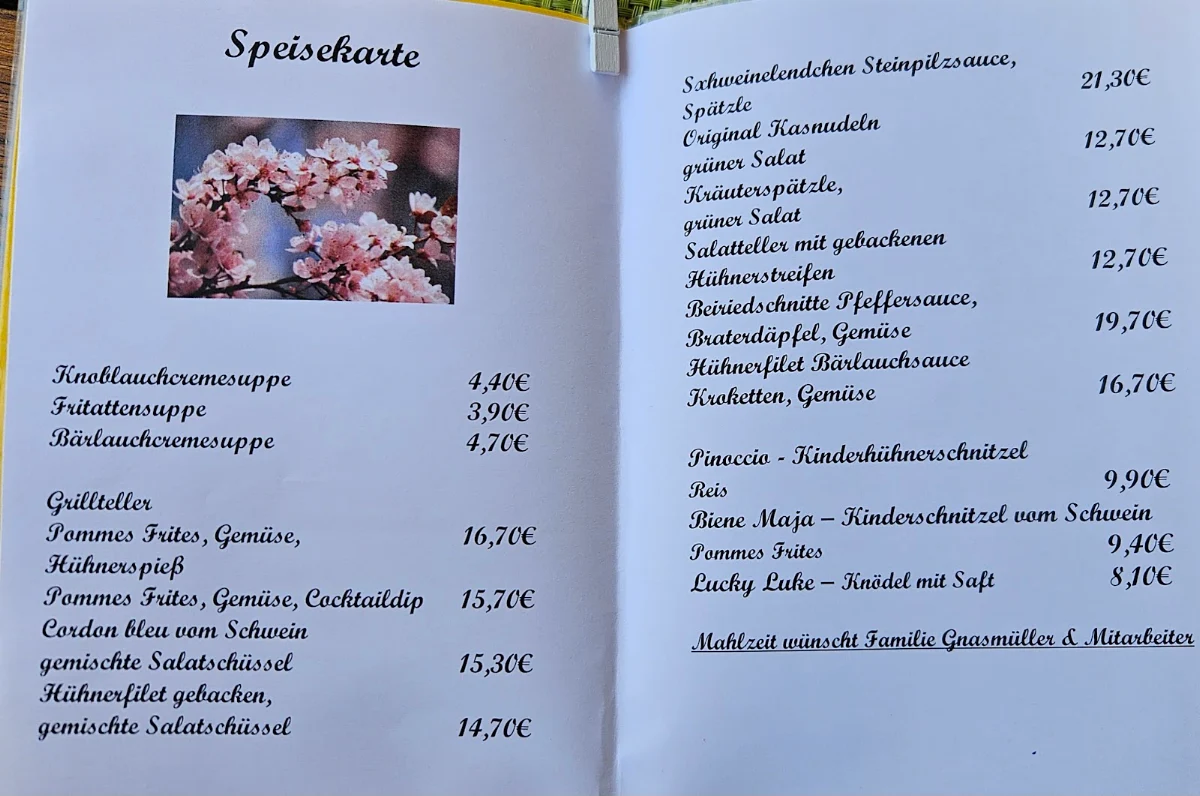 Speisekarte photo 1