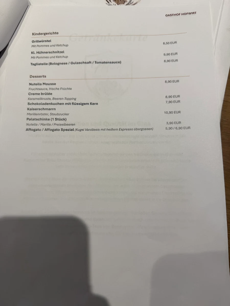 Speisekarte photo 2