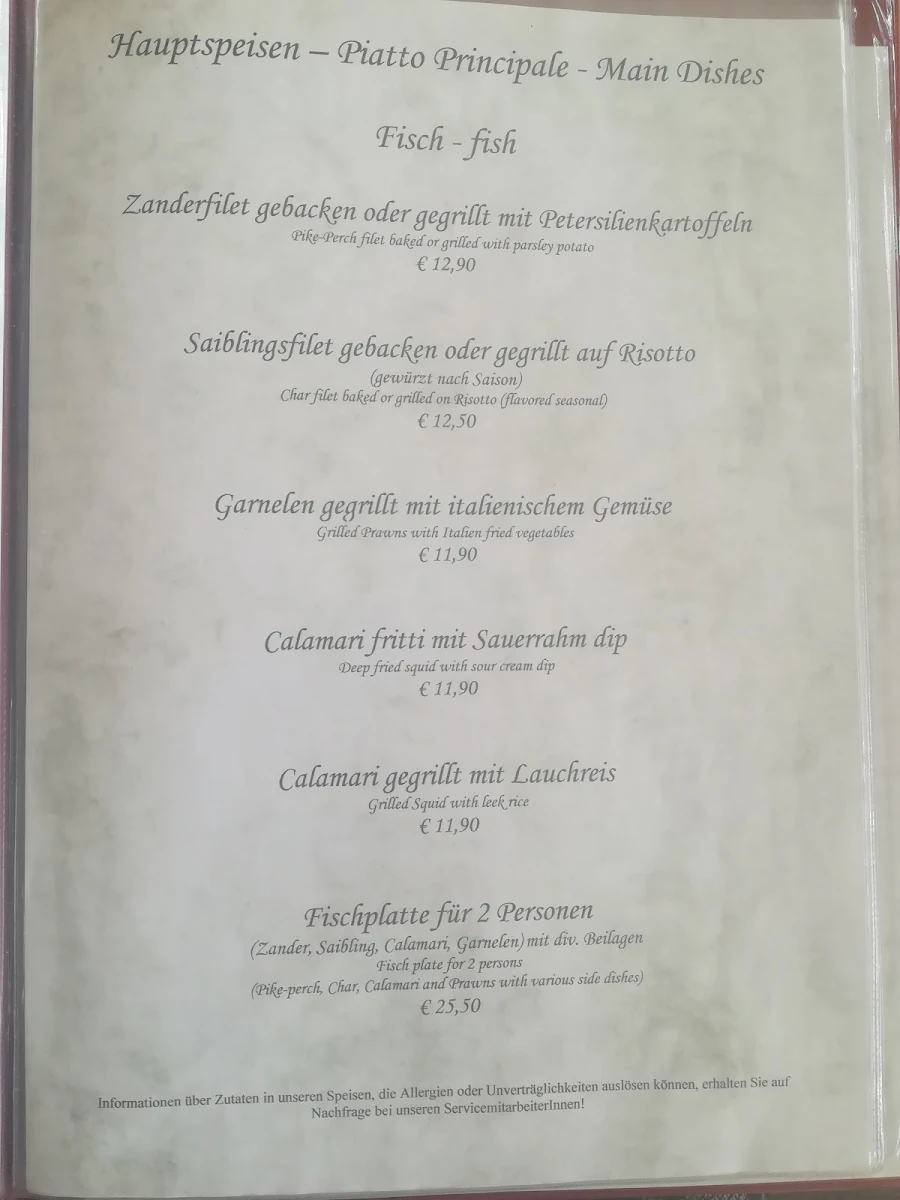Speisekarte photo 1