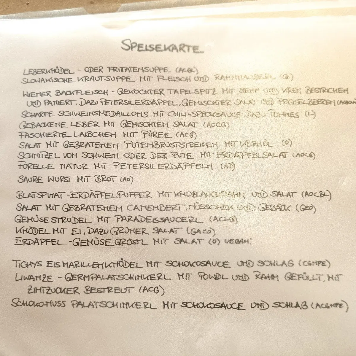 Speisekarte photo 3