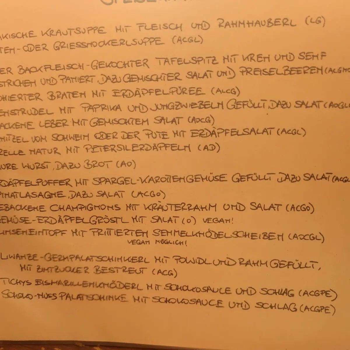 Speisekarte photo 4